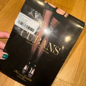 Honey Birdette Cuban Black Seamed Stockings